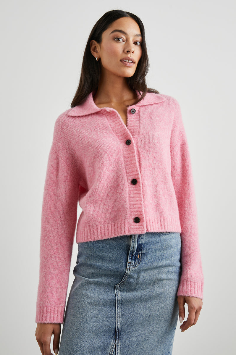 AMBER SWEATER - HEATHER FUSCHIA