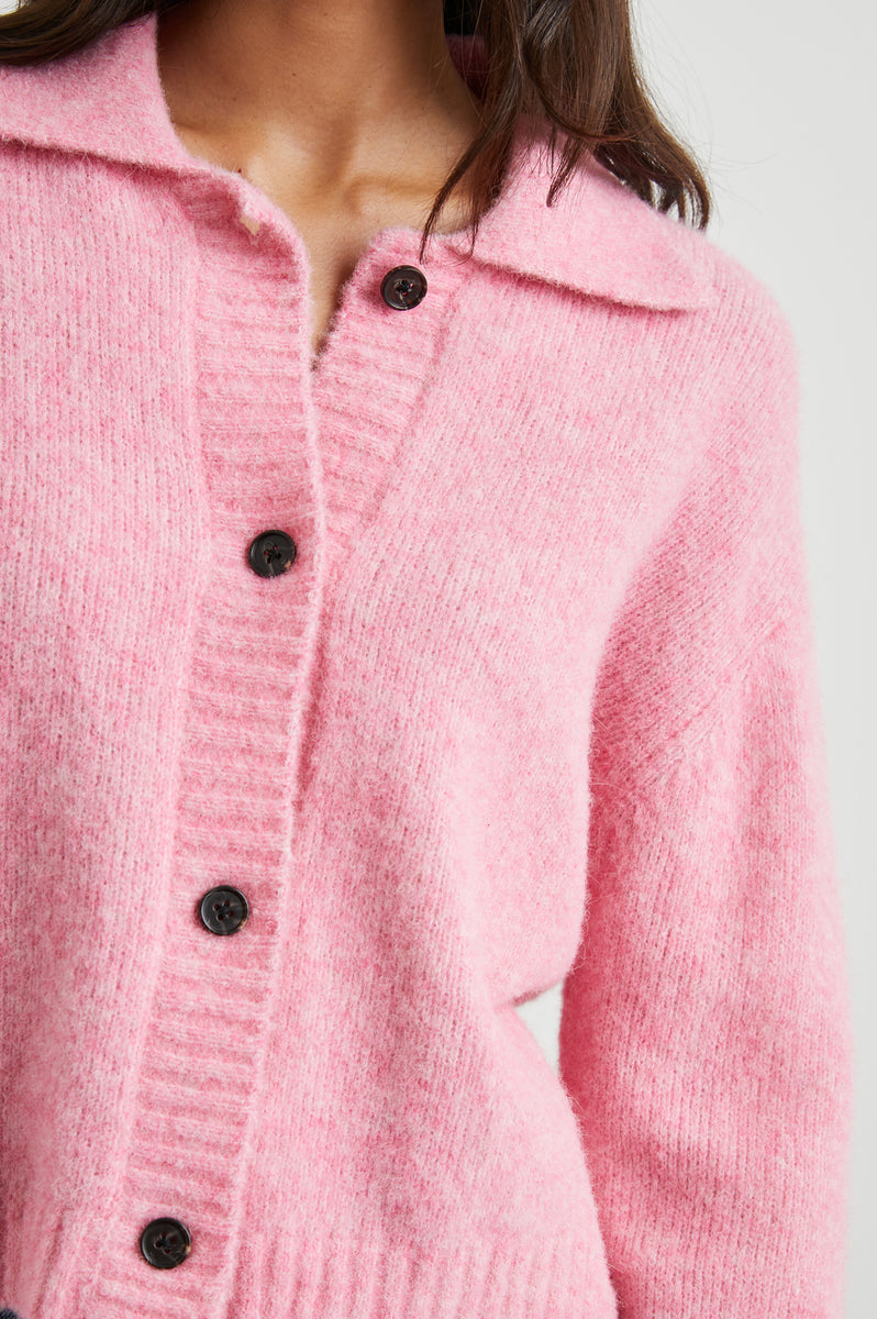 AMBER SWEATER - HEATHER FUSCHIA