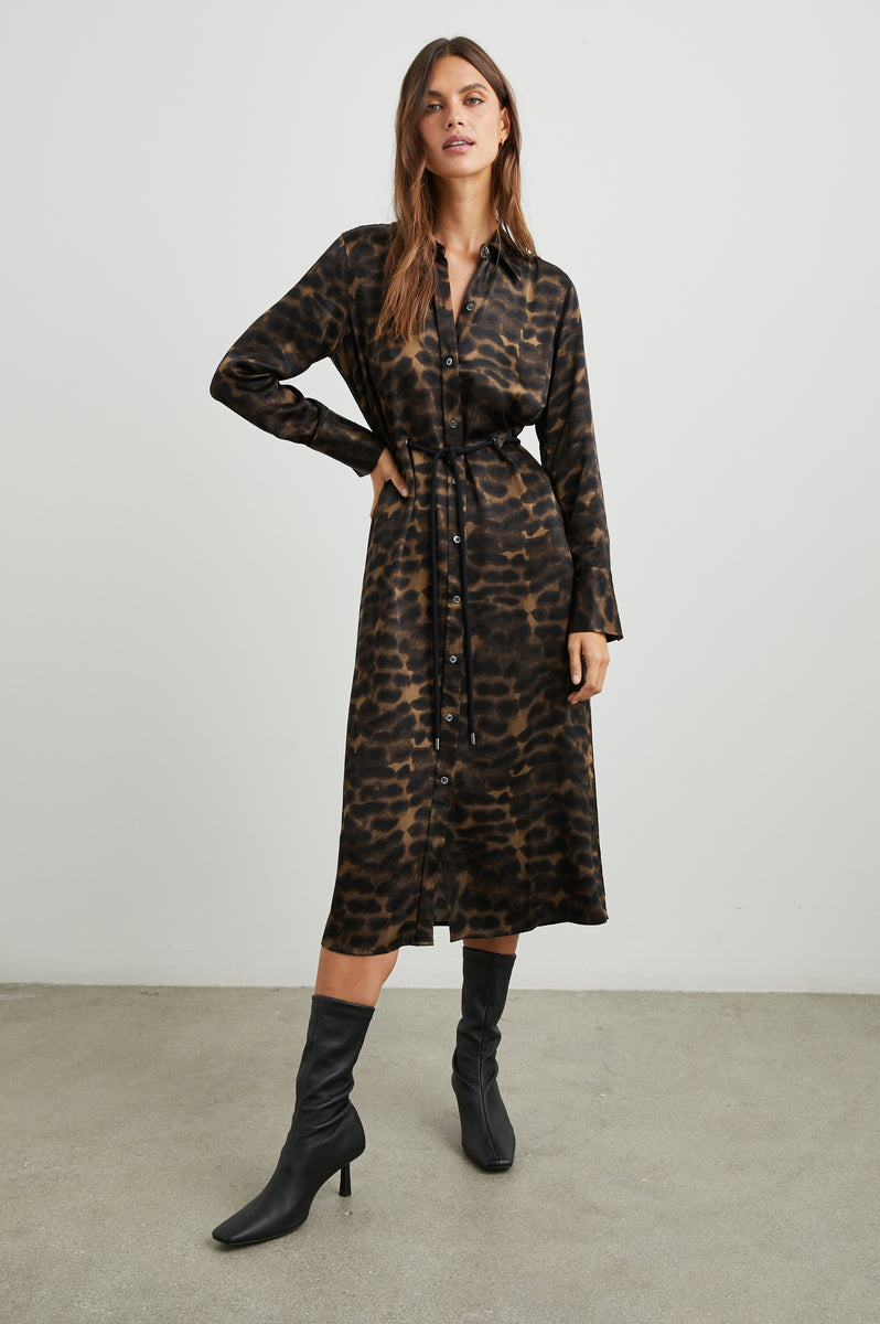 Larna leopard shop print dress