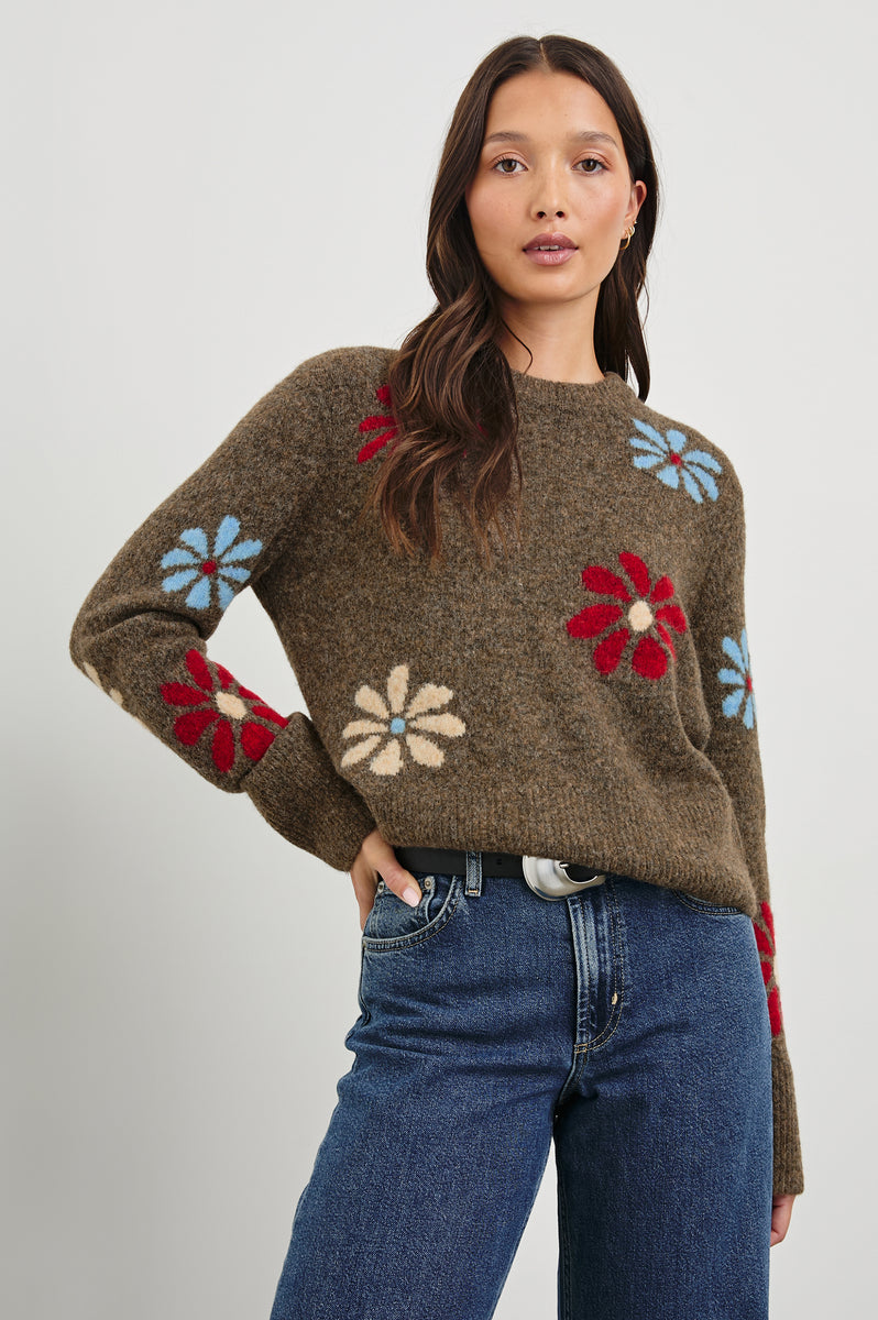 Soft Surroundings Cactus Wren Sweater newest in Amparo Blue