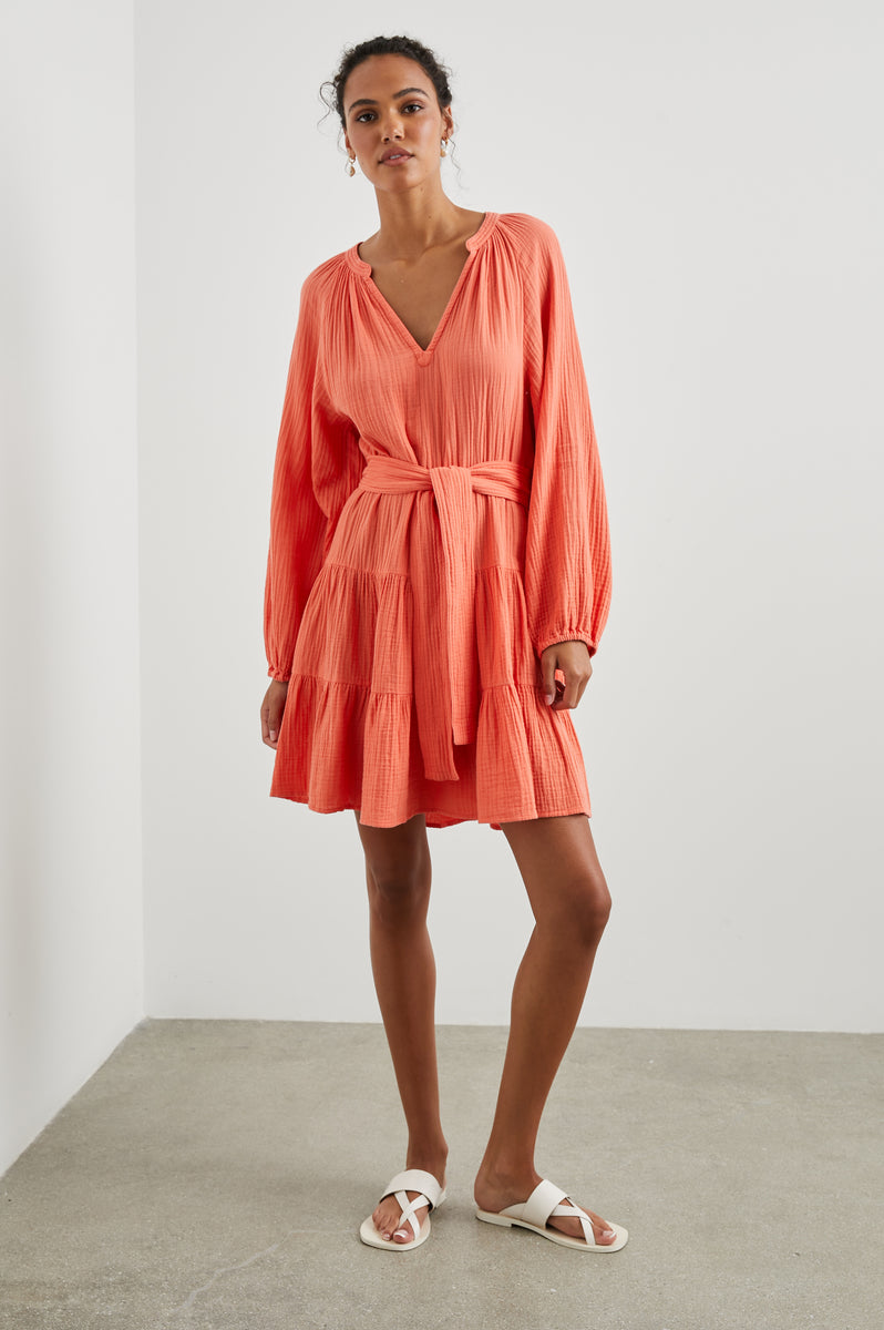 AURETA DRESS PAPAYA