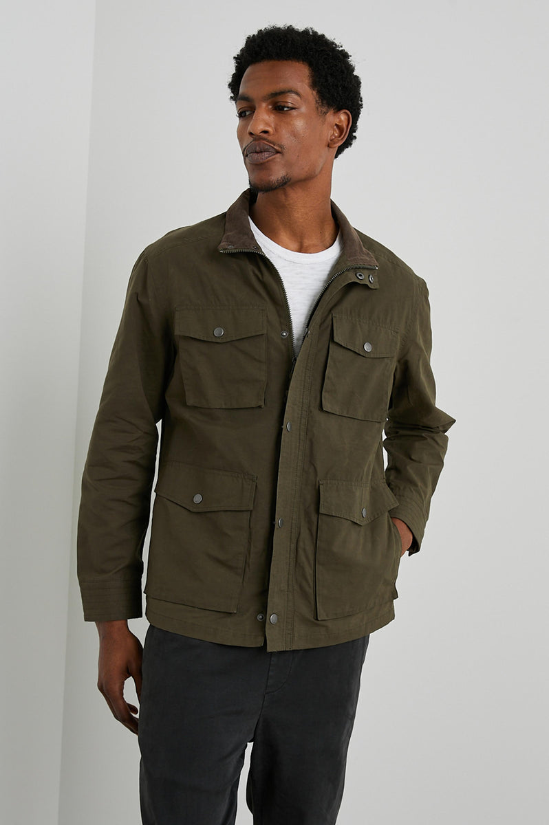 Dark green utility on sale jacket