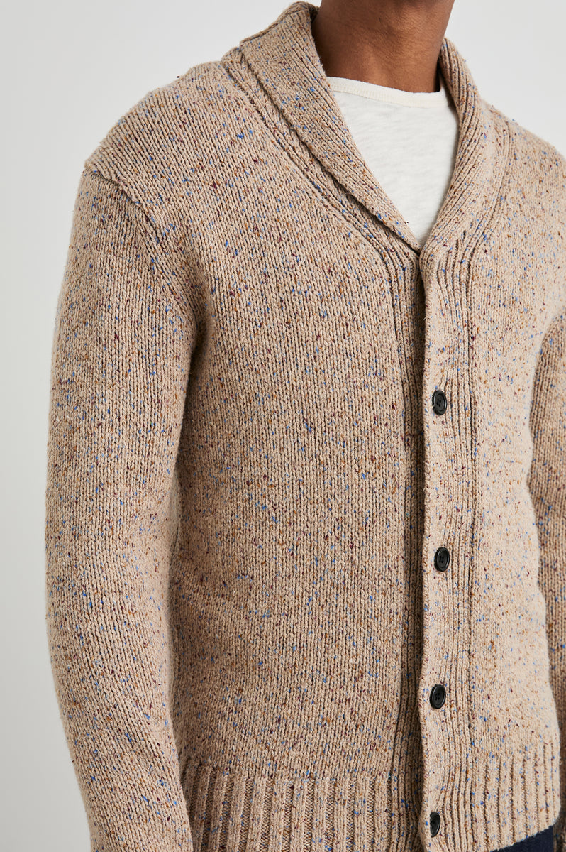 CORDEN CARDIGAN OATMEAL SPECKLE