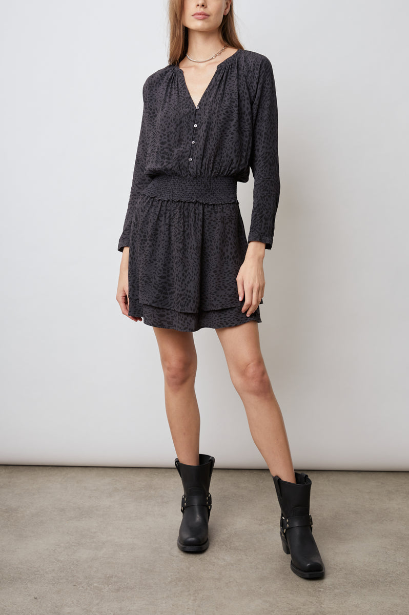 JASMINE DRESS - SPOTTED SLATE – Rails