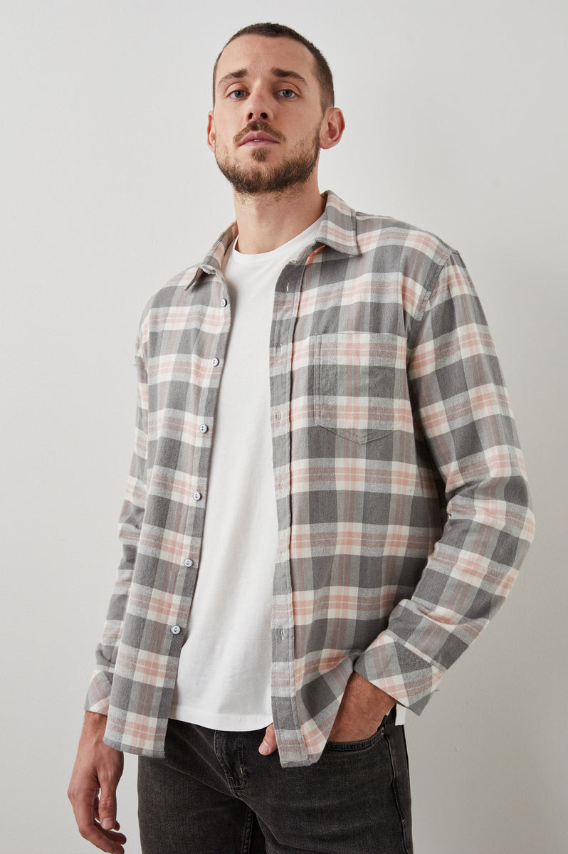 SUSSEX SHIRT - GLACIER DENIM WHITE – Rails