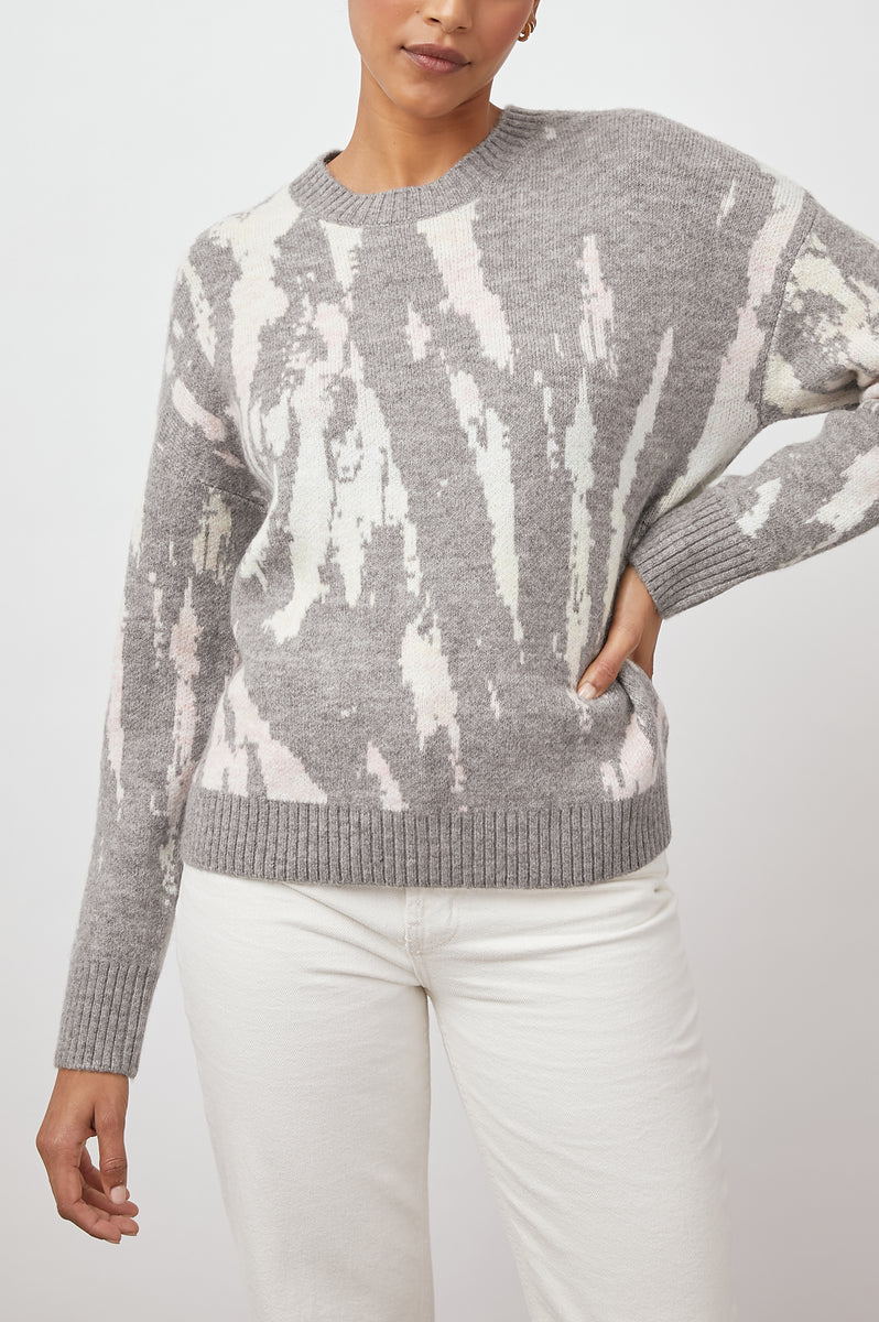 VIRGO SWEATER - GREY TIE DYE