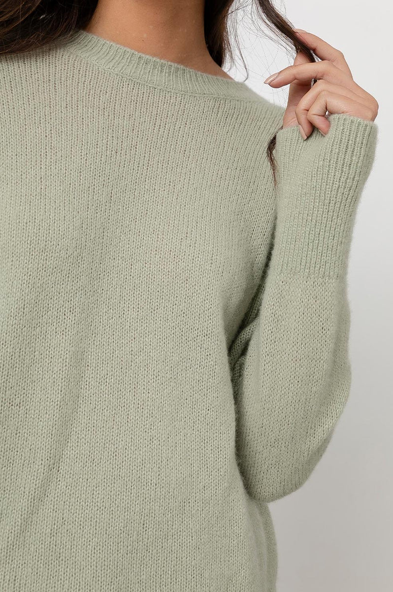 Green shop tea sweater