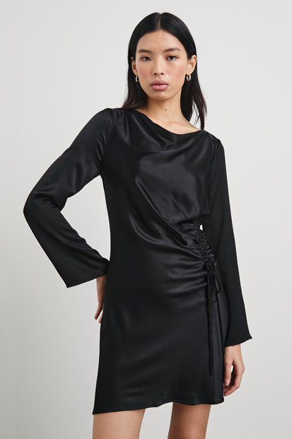 Little black silk dress best sale