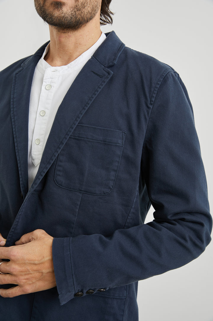 ANDRE JACKET - RUGGED NAVY TWILL - DETAILS