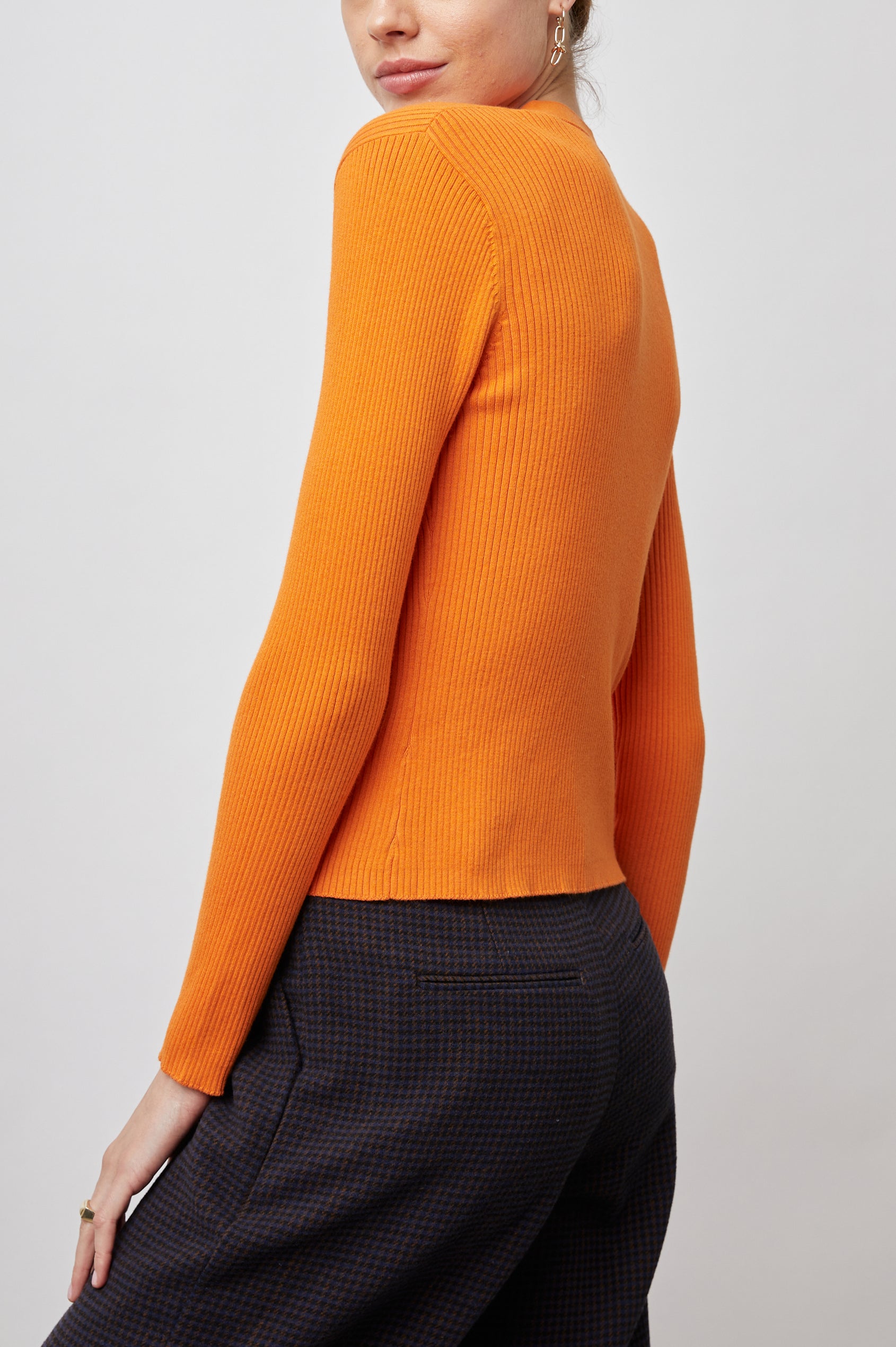 BEAU CARDIGAN - TANGERINE – Rails