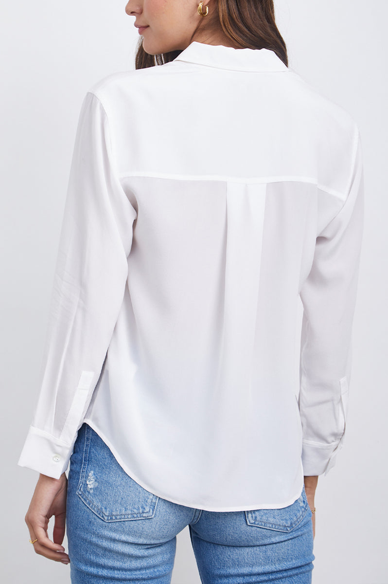 CORI SHIRT - SILK WHITE – Rails