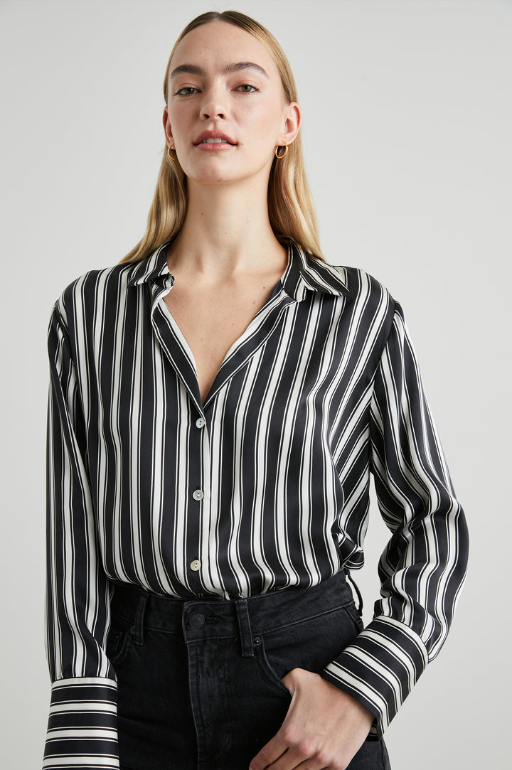 DORIAN SHIRT MELROSE STRIPE - FRONT TUCKED IN