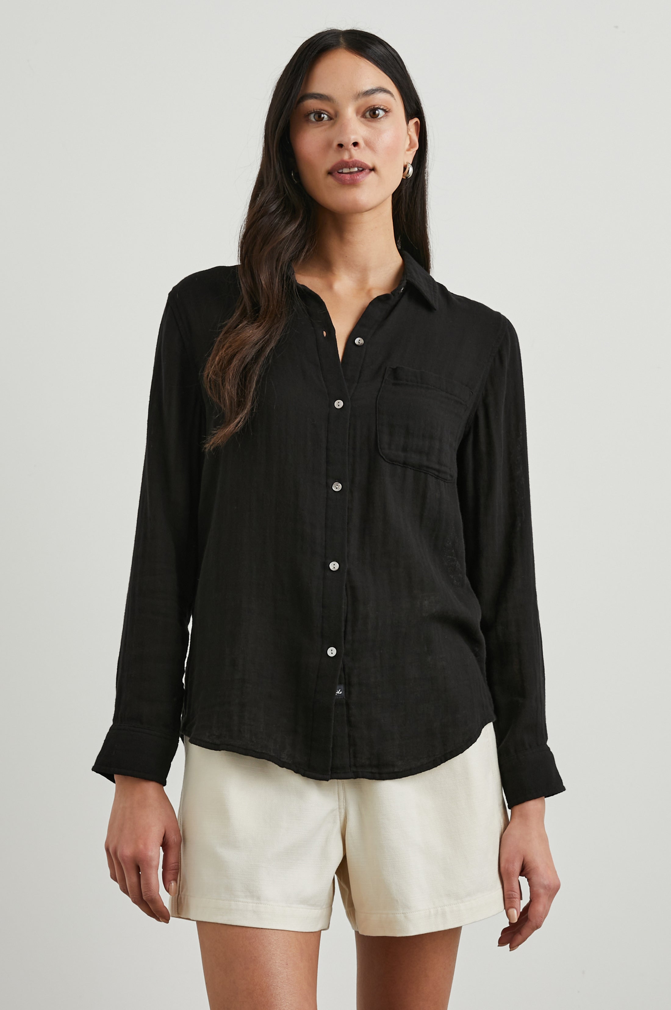 ELLIS SHIRT - BLACK – Rails