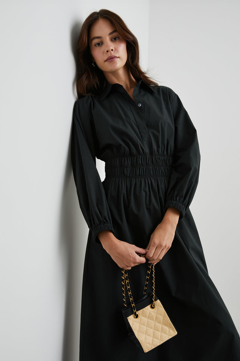 FRAYA DRESS - BLACK – Rails