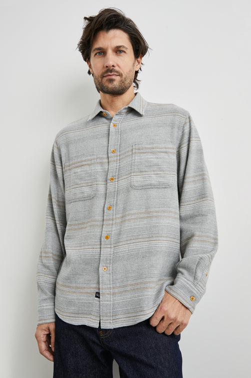 IVAN SHIRT - GREY SERAPE - FRONT BODY