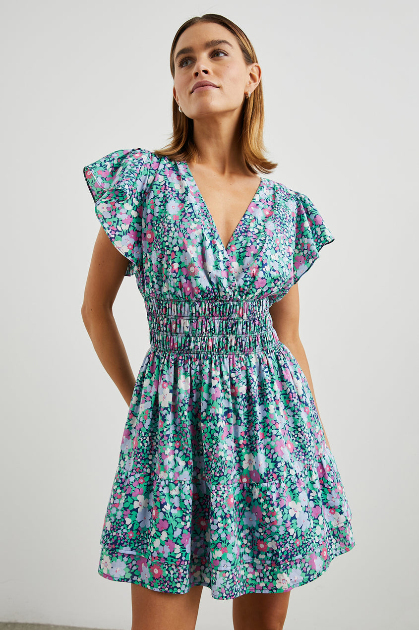 KIMORA DRESS - NAVY LEILANI FLORAL – Rails