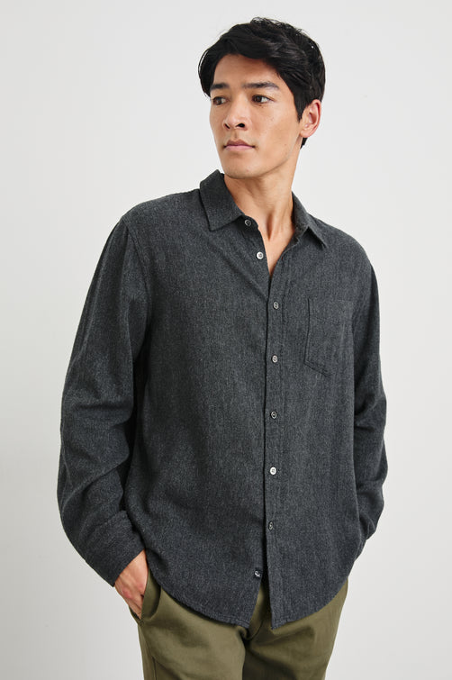 LENNOX SHIRT - BLACKHAWK MELANGE