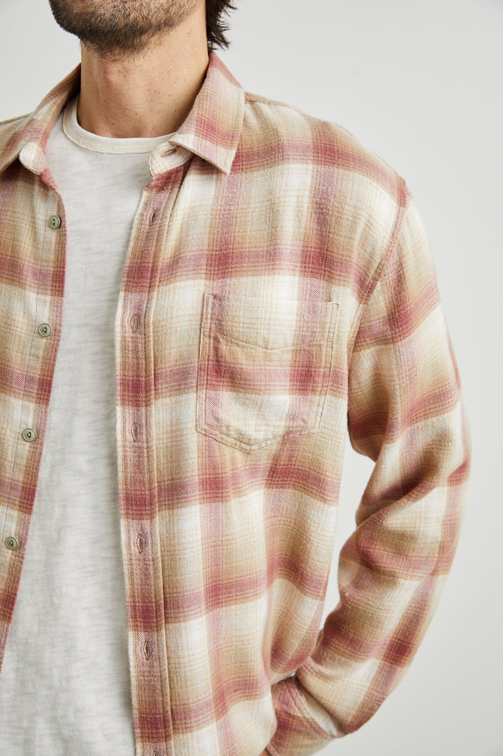 LENNOX SHIRT - CRANBERRY FINCH - DETAILS