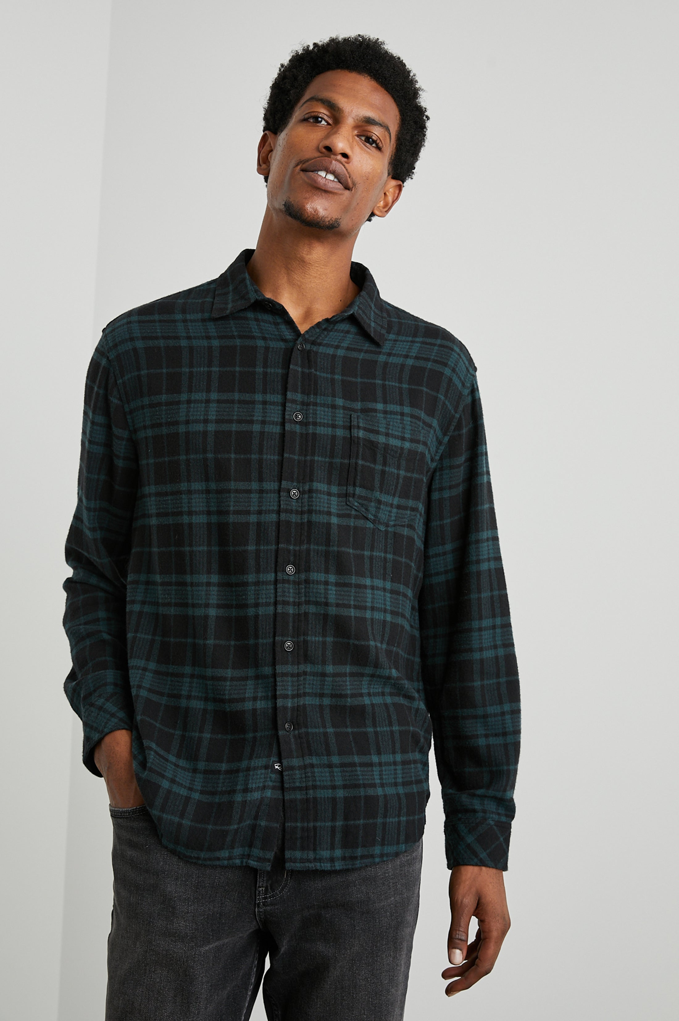 LENNOX SHIRT - EMERALD SHADOW – Rails