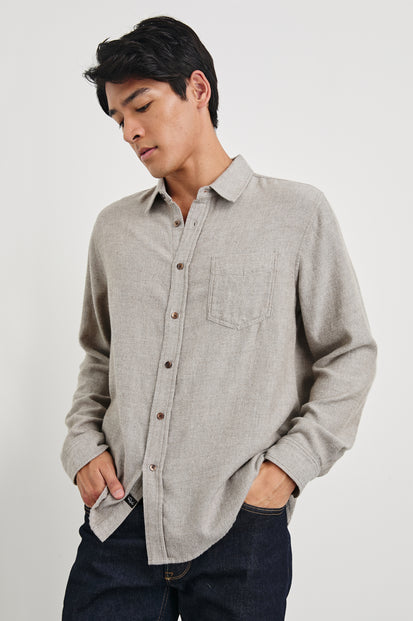 LENNOX SHIRT - TUMBLEWEED MELANGE