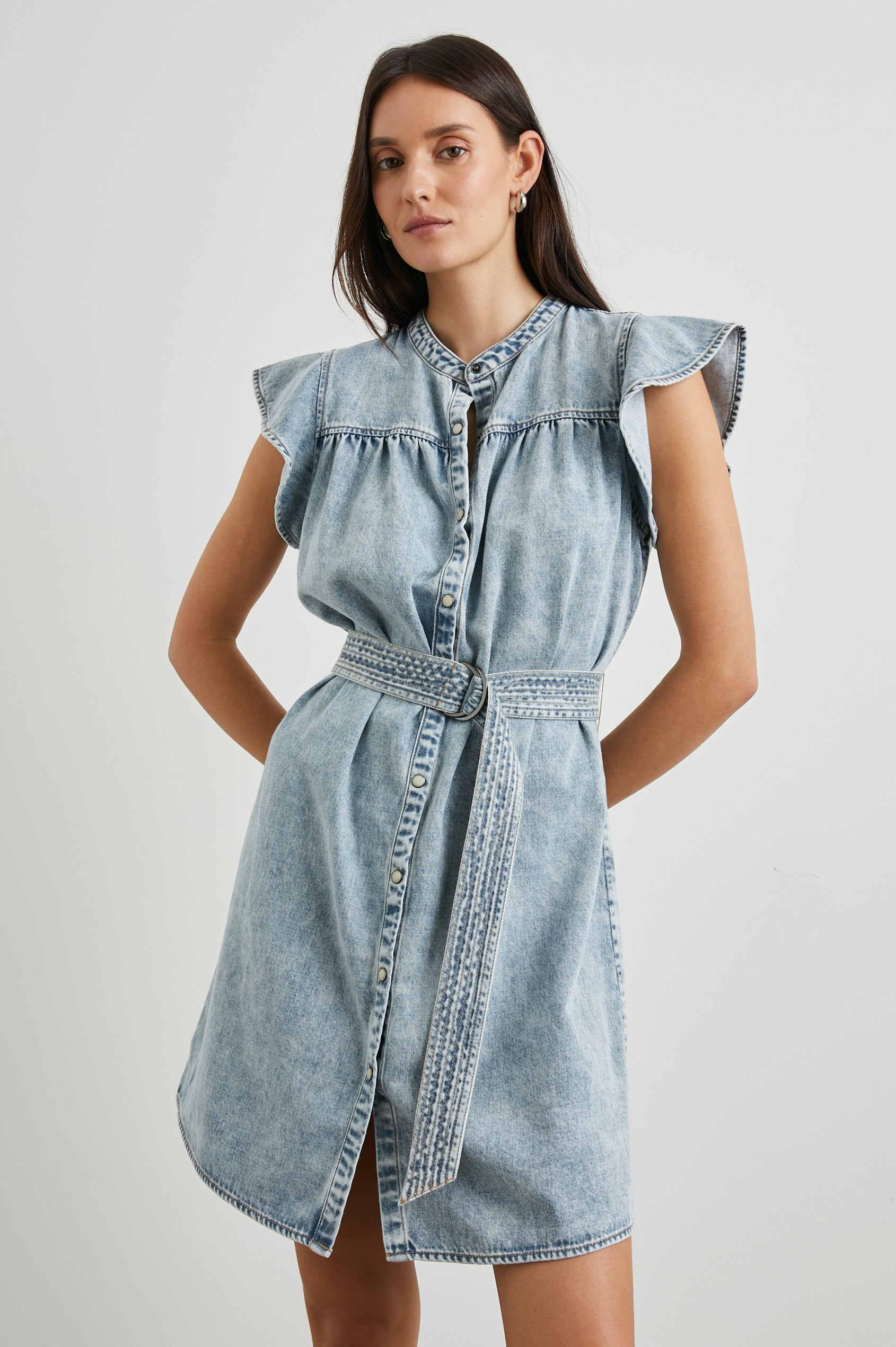 LETTA DRESS - FADED INDIGO – Rails