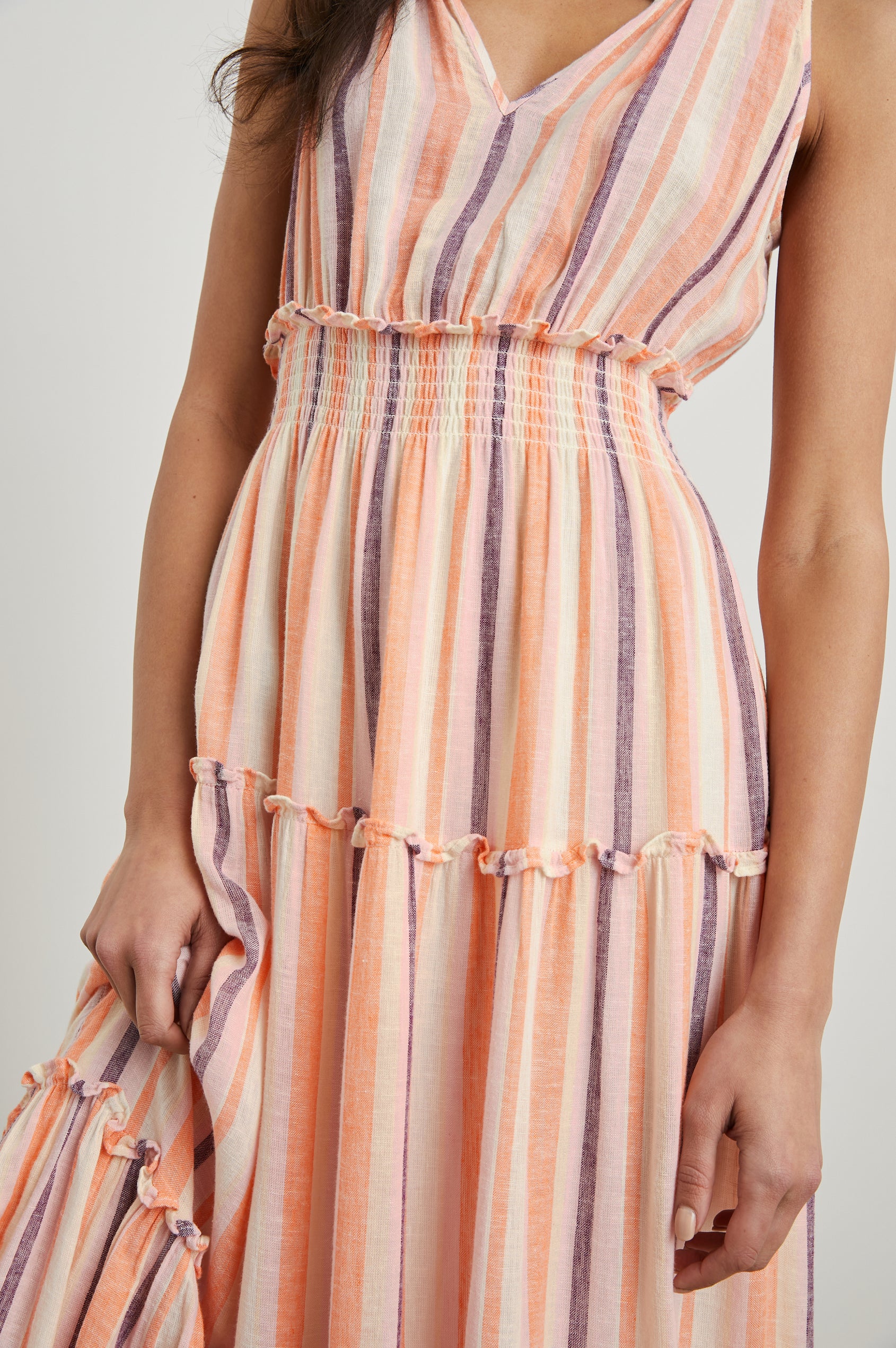 Papaya striped dress best sale