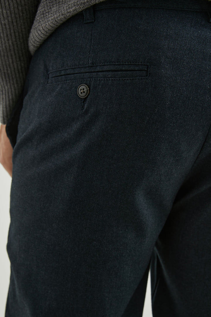 MARCELLUS PANT DARK NAVY MELANGE - BACK