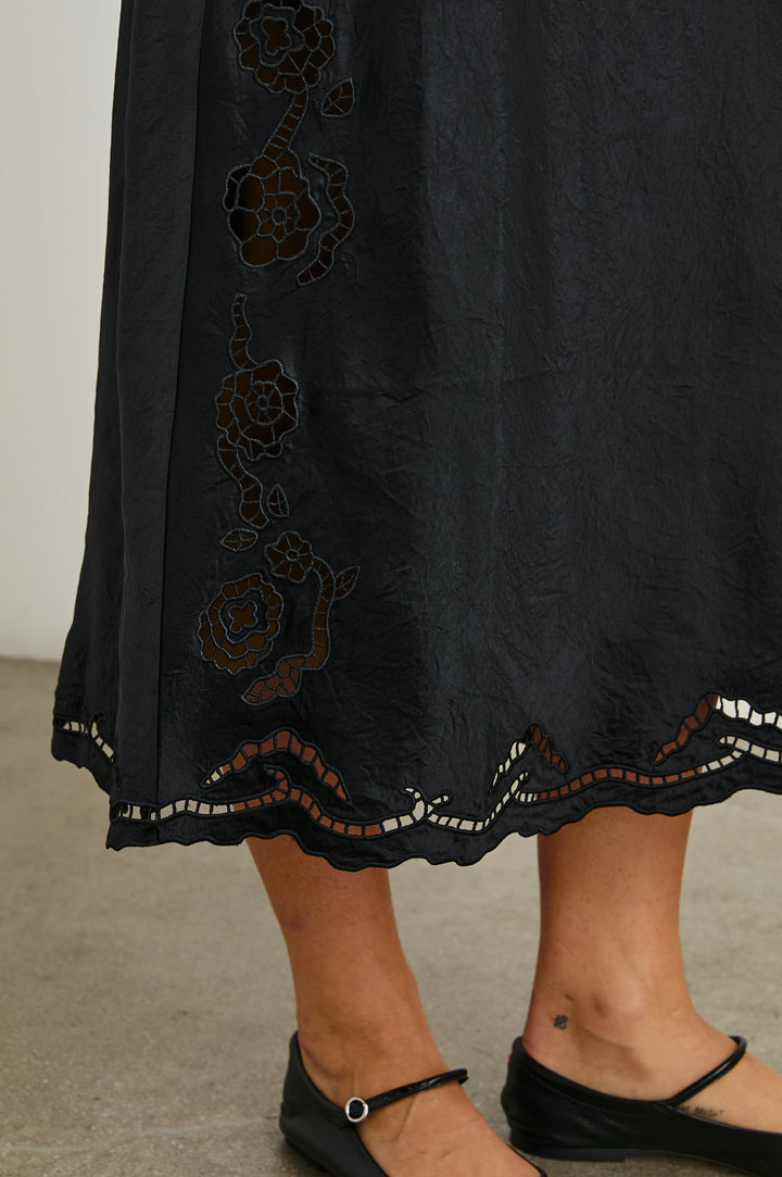 MCKENNA-BLACK-EYELET-HEM DETAIL