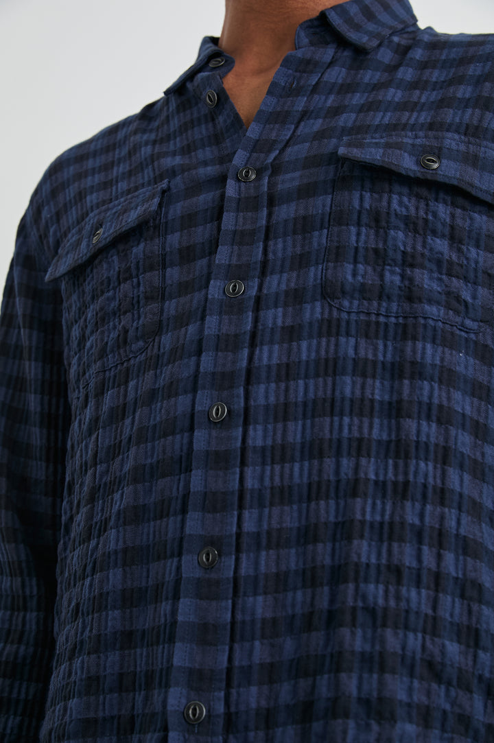 POWELL SHIRT - BLUE JAY ROYAL - DETAILS