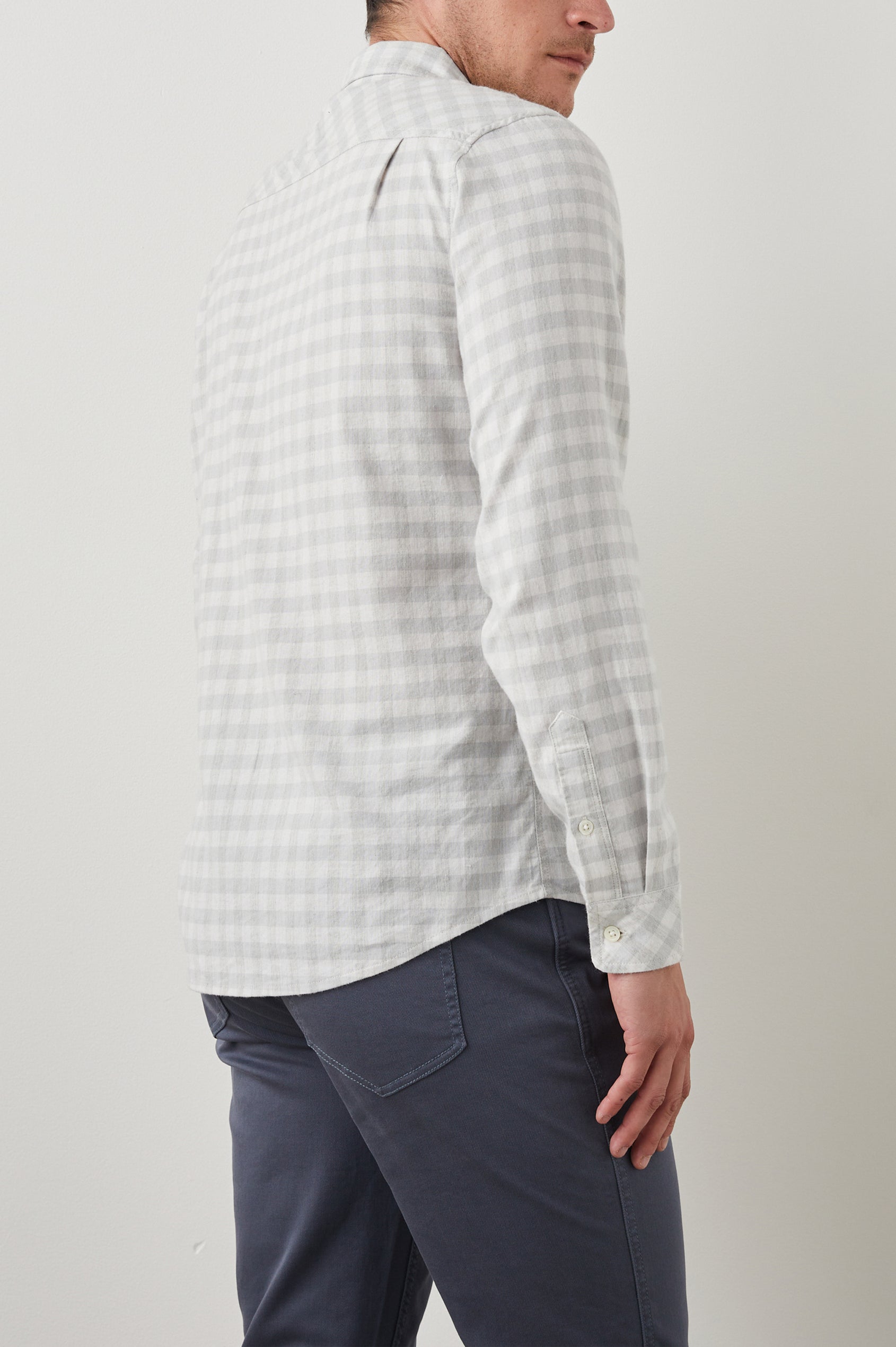 REID SHIRT - ALLOY WHITE MELANGE – Rails