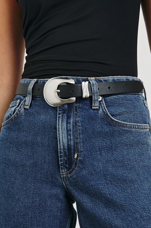 RODEO-BELT-BLACK-SILVER-FRONT