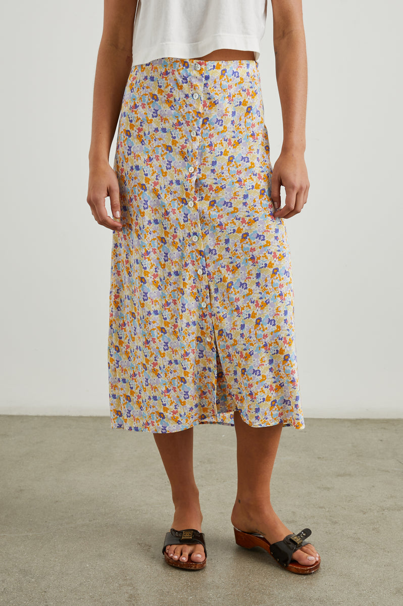 ROSETTA SKIRT - PAPAYA FLOWERS – Rails