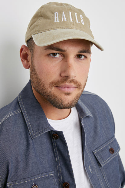 RAILS BASEBALL CAP - CHARCOAL PINSTRIPE – Rails