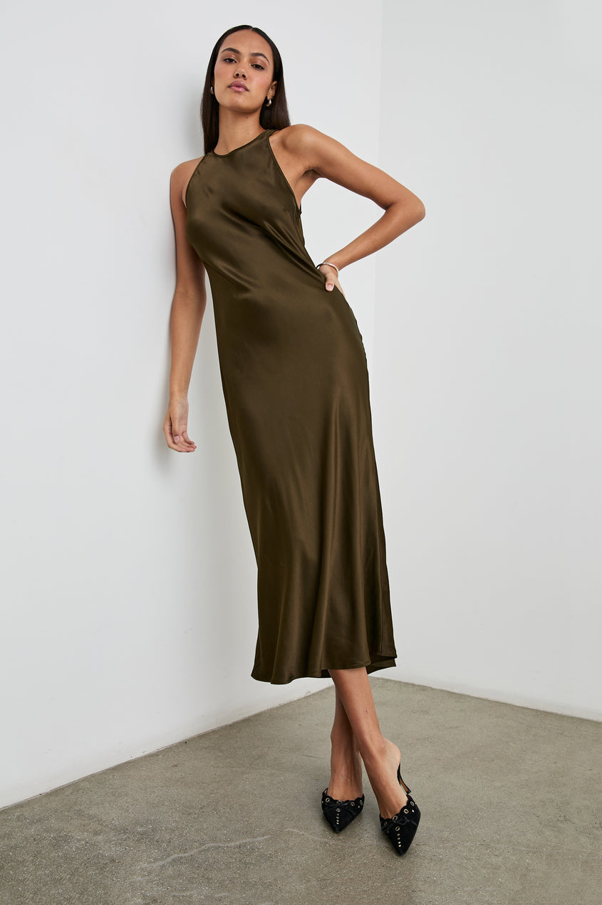 SOLENE DRESS - UMBER LEOPARD – Rails