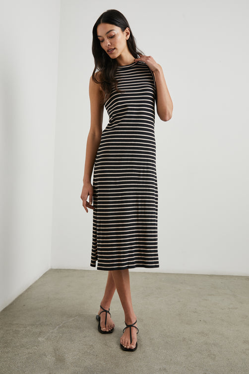 TANK-DRESS-BLACK-IVORY-STRIPE-FRONT