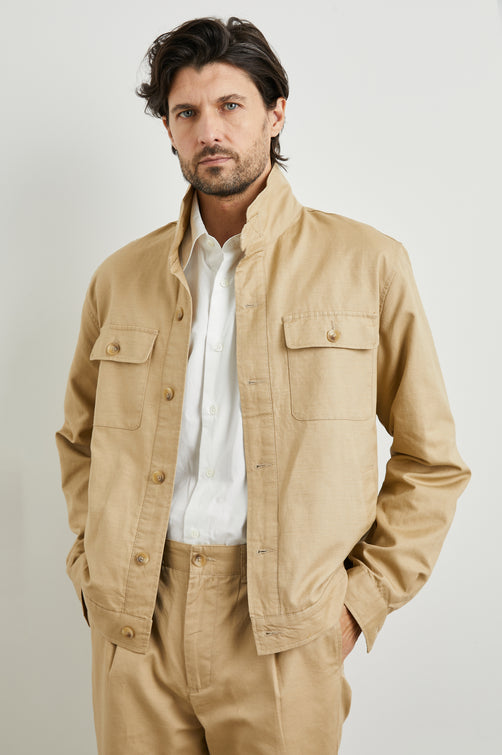 TYRELL JACKET - KHAKI - FRONT BODY