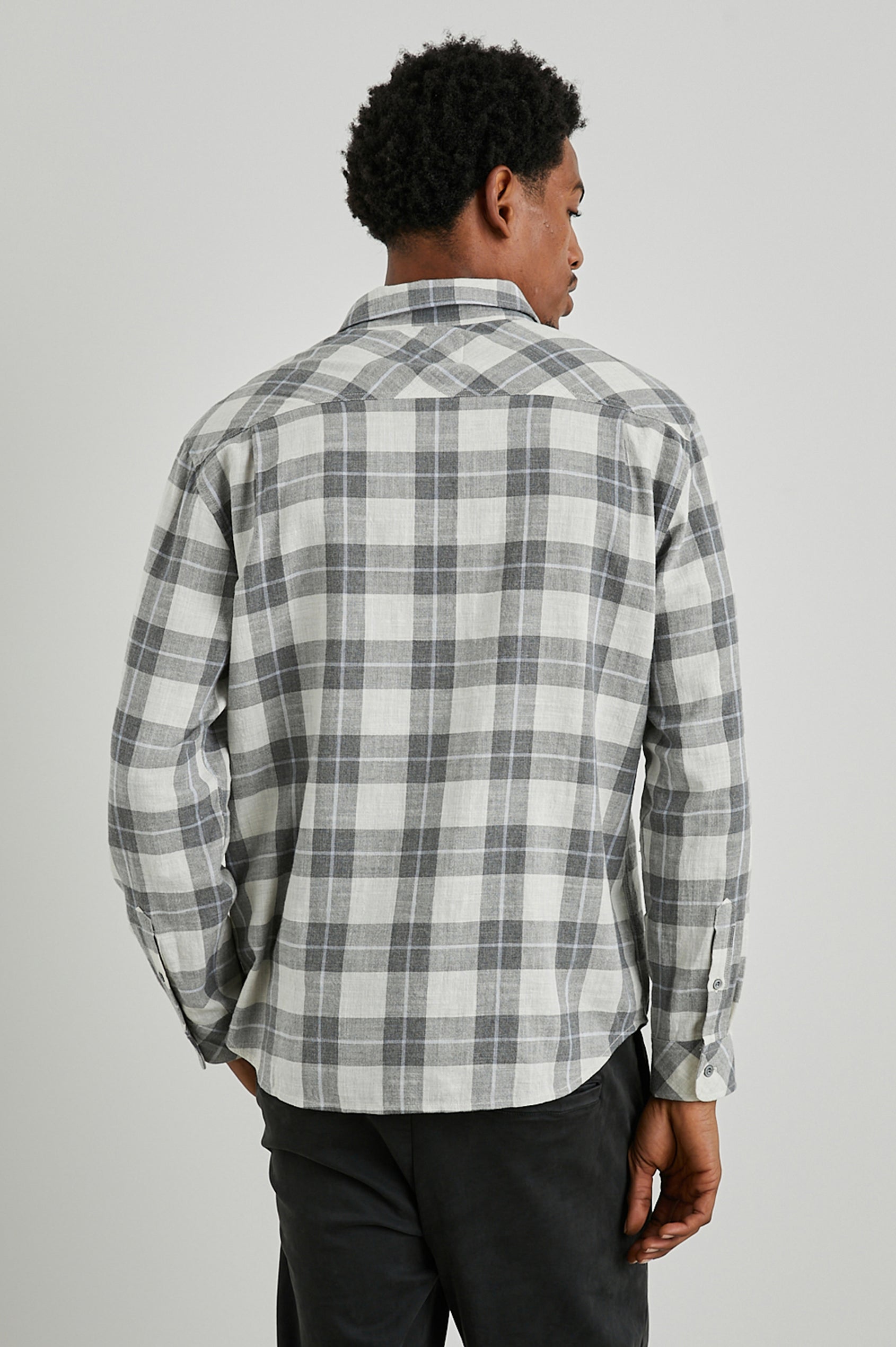 Rails - Men's Wyatt Shirt - Anthrocite Sky Melange - L