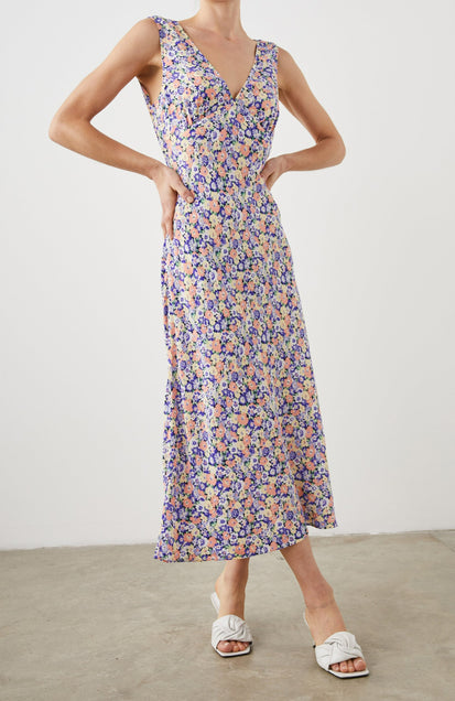 AUDRINA DRESS POSY FIELD - FULL FRONT BODY IN MOTION