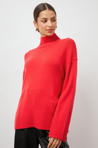 SASHA GRENADINE SWEATER- FRONT