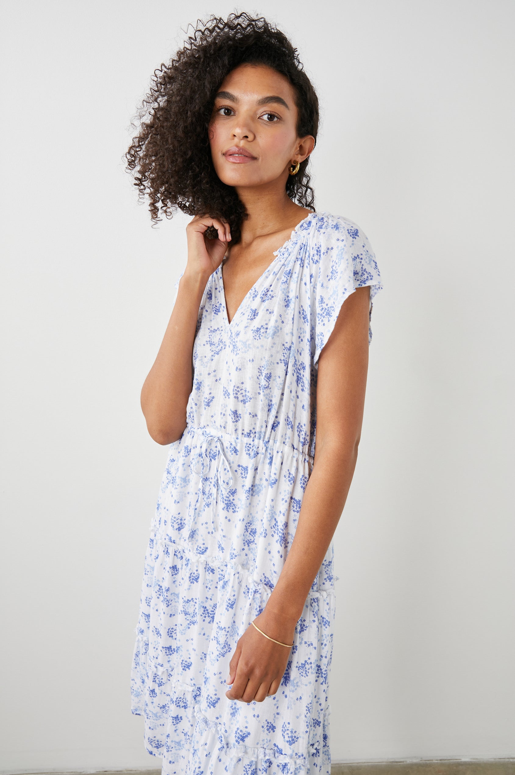 JUNI DRESS - BLUE BLOSSOMS – Rails