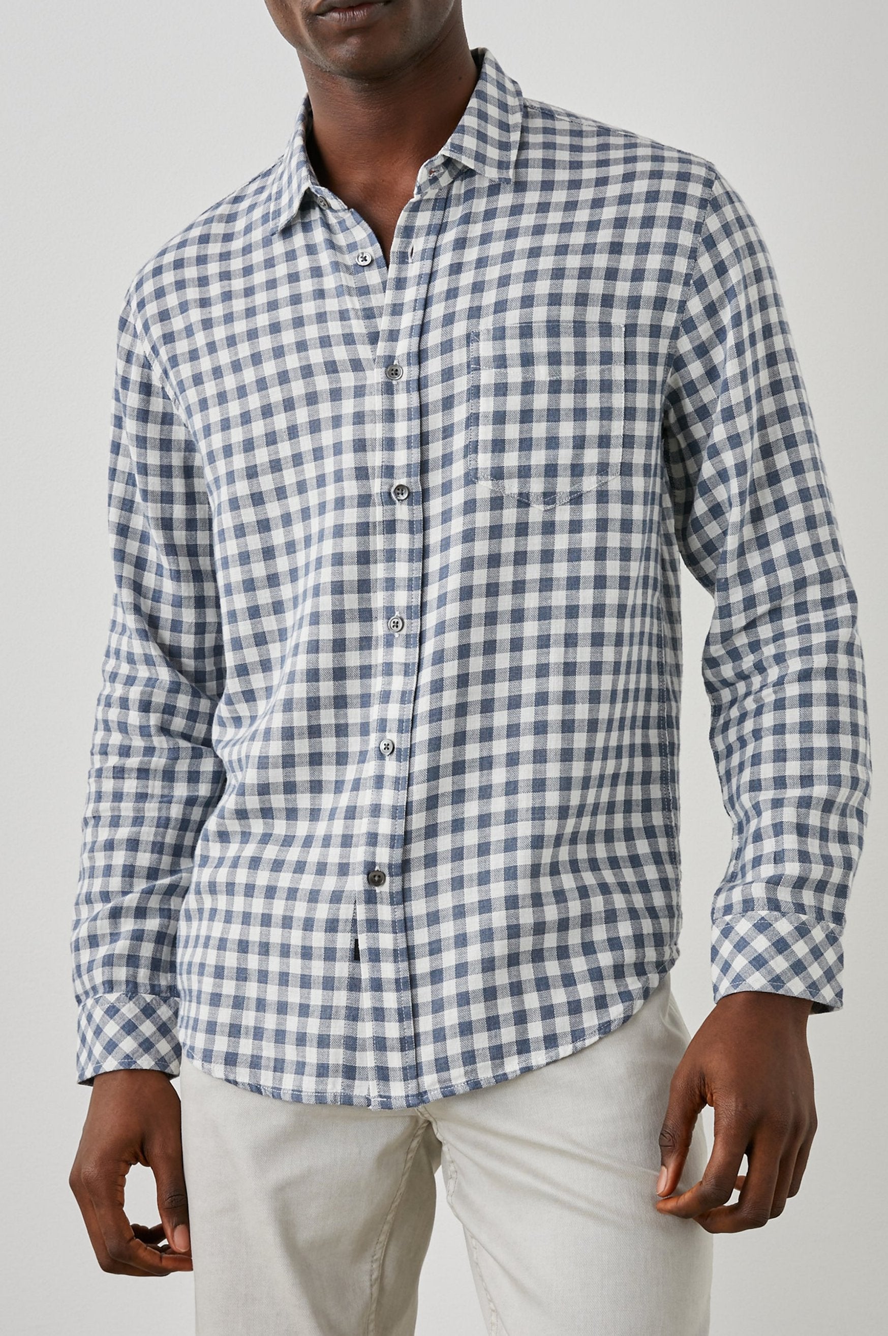 Rails - Men's Wyatt Shirt - Anthrocite Sky Melange - L